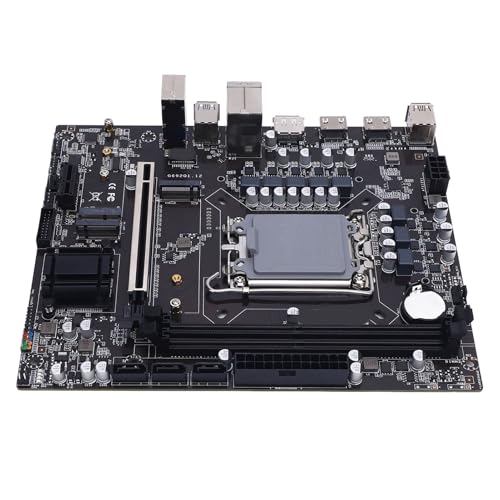 Bewinner WiFi Gaming Motherboard, H610 Doppelkanal DDR4 M.2 Slot Serial ATA 3,0 6 GB/S ATX für LGA 1700 -Unterstützung für I3 I5 I7 I9 12. 13. 14. Gen Gen, Entwickelt für Spieler von Bewinner