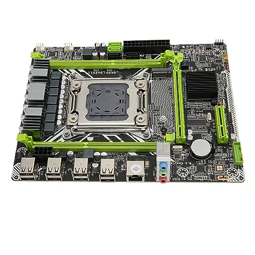 Bewinner X79D Computer Motherboard, LGA2011 Micro ATX Motherboard, Dual Channel DDR3 Gaming Motherboard, PCIE NVME M.2 Desktop Motherboard für Computer PC von Bewinner