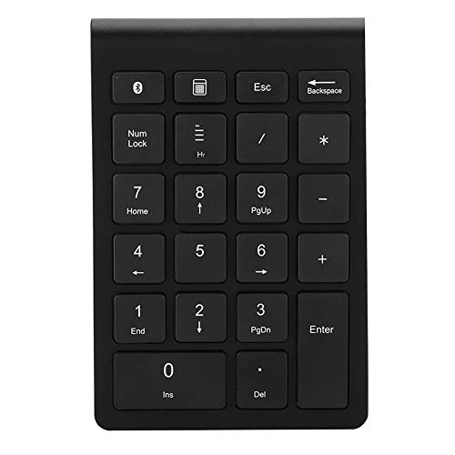 Bewinner Ziffernblock 22 Tasten 2.4G Ziffernblock für Laptop/Notebook/Desktop/PC Kleine Tastatur 10m Wireless/BT Übertragungsreichweite von Bewinner