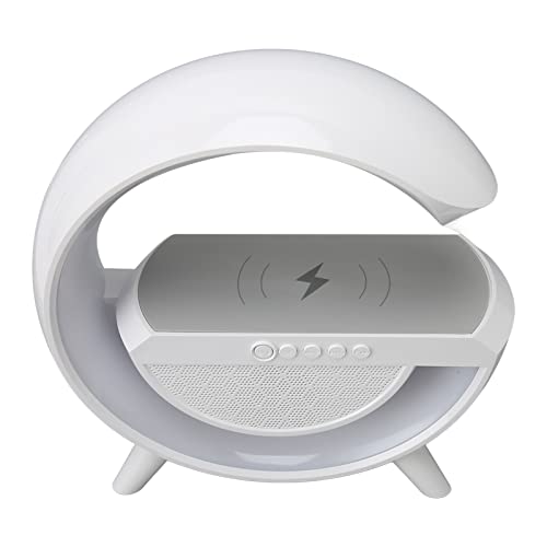 Bewinner Bluetooth-Lautsprecher mit Nachtlicht, Kabelloses Aufladen, Dimmbare, Mehrfarbige Nachttischlampe mit Kabellosem Lautsprecher für Teenager, Jungen, Mädchen Bewinner Bluetooth-Lautsprecher mit Nachtlicht, Kabelloses Aufladen, Dimmbare, Mehrfarbige Nachttischlampe mit Kabellosem Lautsprecher für Teenager, Jungen, Mädchen von Bewinner