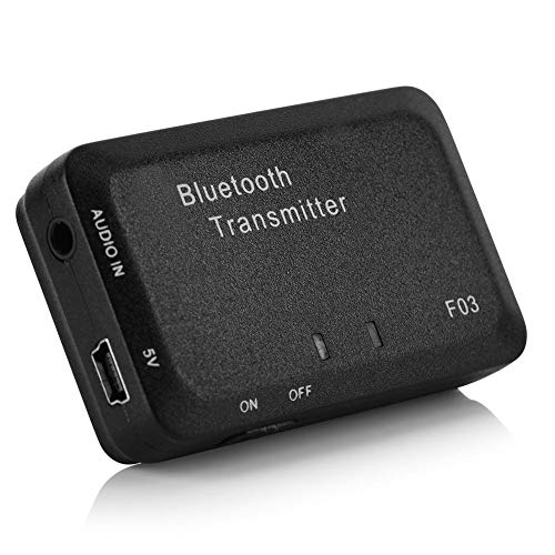 Bluetooth-Sender, Bluetooth-Audio-Sender Kabelloser Audio-Adapter für TV, PC, CD-Player, MP3/MP4-3,5-mm-Bluetooth-Audio-Adapter mit Akku von Bewinner