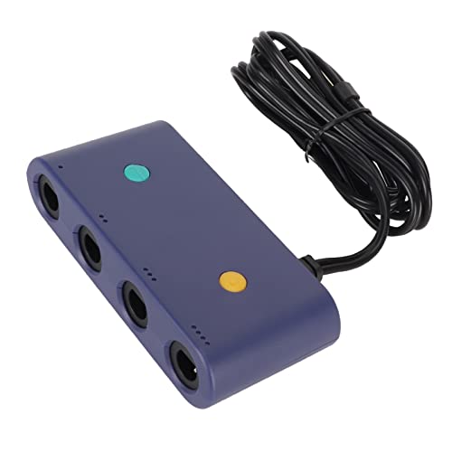 Controller-Adapter für Gamecube, Switch Gamecube Controller-Adapter und WII U- und PC-Adapter, Super Smash Bros Switch Gamecube-Adapter mit 4 Anschlüssen für Switch-PC von Bewinner