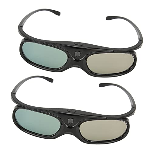 DLP Link 3D Brille, 2er Pack, Wiederaufladbare 144 Hz Aktualisierungs Active Shutter 3D Brille, 45 Stunden Betriebszeit / 180 Tage Standby Heimkino Grundausstattung für DLP Link DLP Link 3D Brille, 2er Pack, Wiederaufladbare 144 Hz Aktualisierungs Active Shutter 3D Brille, 45 Stunden Betriebszeit / 180 Tage Standby Heimkino Grundausstattung für DLP Link von Bewinner