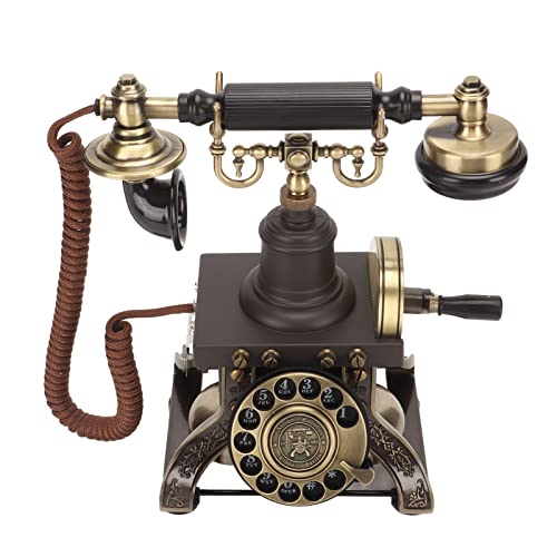 Dekoratives Retro-Telefonmodell, Altmodisches Retro-Drehwahltelefon für Zuhause und Büro, für Heimdekoration, Büro, Sterne-Hotel-Dekoration von Bewinner