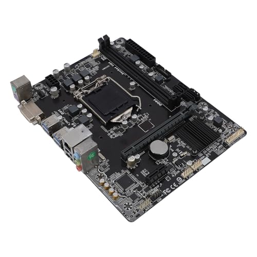 Doppeltes DDR4-Speicher-Motherboard, M-ATX-Desktop-Motherboard mit LGA 1151-CPU-Steckplatz für Core I7 I5 I3 Pentium Celeron, Realtek Gigabit Ethernet, DVI-Ausgang und von Bewinner