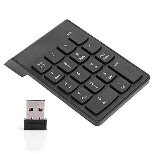 Drahtlose Bluetooth-Nummernblöcke, 18-Tasten-Tastatur für tragbare -Finanzbuchhaltungsnummern, stumme Digitale Tastatur Ziffernblock für Laptop/PC/Desktop/Surface von Bewinner