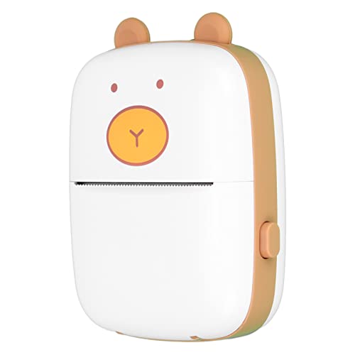 Drucker, Tragbarer Fotodrucker, Niedliche Bärenform, Kabellose Bluetooth Verbindung, Fotodrucker mit Datenkabel, Druckpapier, für Kinder und Studenten Drucker, Tragbarer Fotodrucker, Niedliche Bärenform, Kabellose Bluetooth Verbindung, Fotodrucker mit Datenkabel, Druckpapier, für Kinder und Studenten von Bewinner