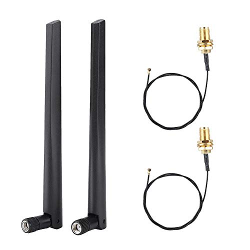 Dualband WLAN Antenne 4G/3G/2,4G/5G Volles Frequenzband M.2 / NGFF Wireless Netzwerkkartenkabel und 2x5DBi SMA-Kopf für 9260NGW / 7265AC/9650AC / BCM94360, etc Dualband WLAN Antenne 4G/3G/2,4G/5G Volles Frequenzband M.2 / NGFF Wireless Netzwerkkartenkabel und 2x5DBi SMA-Kopf für 9260NGW / 7265AC/9650AC / BCM94360, etc von Bewinner