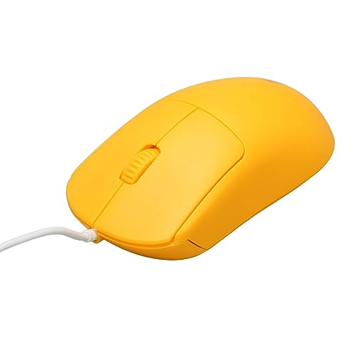 Einfache Kabelgebundene USB-Maus, 1200 DPI, Optische 3-Tasten-Kabel-Computer-Laptop-Gaming-Maus, Ergonomisches Design, Helle Farbmaus für Kinder, Mädchen, Damen, Büro und Zuhause von Bewinner