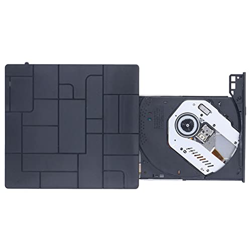 Externes DVD Laufwerk, Tragbares USB 3.0 CD/DVD +/ RW Laufwerk/DVD Player, Tragbarer 6 in 1 CD DVD Ultradünner CD Brenner für Laptop PC für von Bewinner