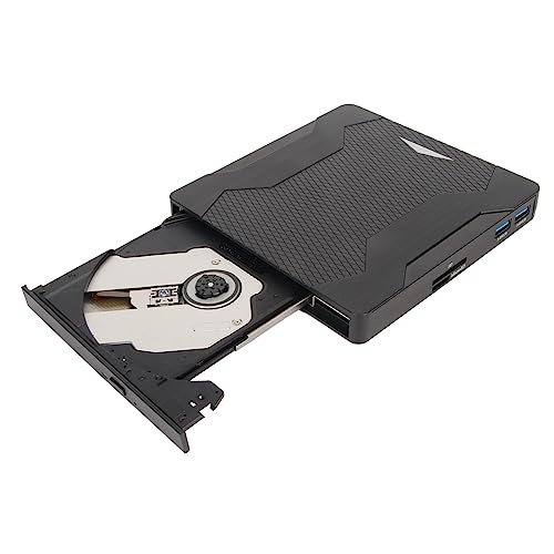 Externes DVD Laufwerk, USB 3.0 USB C CD DVD ROM Rewriter Writer, Schlankes Tragbares Optisches Laufwerk, Kompatibel mit Laptop Desktop PC Windows Linux von Bewinner