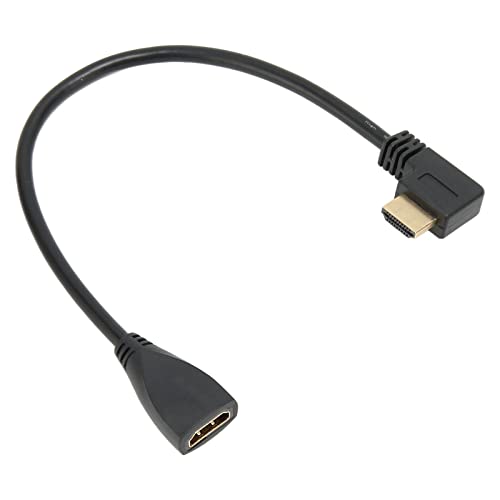 Für HDMI Verlängerungskabel 1FT, Linker Winkel 4K HDMI1.4 Extender Stecker auf Buchse Kabel, Unterstützt 3D, Vergoldeter Stecker Für HDMI Kabel Für PS4, Laptop, HDTV, von Bewinner