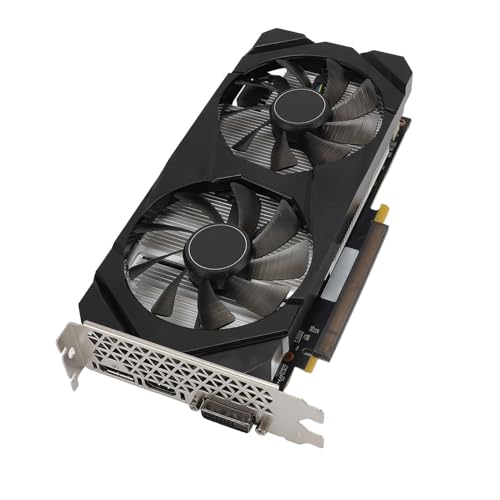 GTX1660-Grafikkarte, 6 GB GDDR6 192-Bit-Gaming-Grafikkarte mit DVI D, HDMI, DP, PCI Express 3.0 16X, GPU-Computer-Videokarten mit Geringem Stromverbrauch für Computer-Desktop von Bewinner