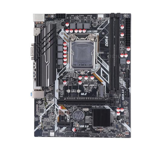 H410 Motherboard, LGA1200 Gaming Motherboard – Dual DDR4 64 GB Speicher, NVME M.2 Port PCIE 16X Gen 3.0 Steckplatz, Metallkühlkörper für I3 I5 I7 10. Generation Serie von Bewinner