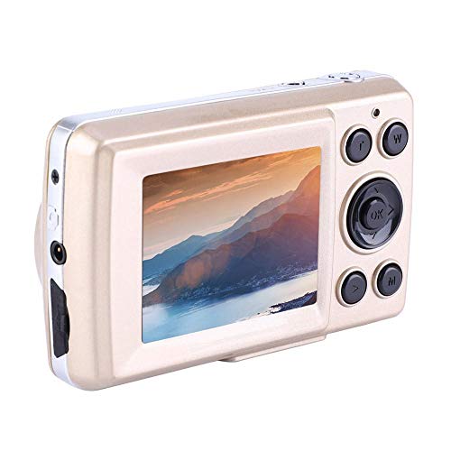 HD-Digitalkamera, Mini, kompakte Digitalkameras, Videokamera, 2,4 Zoll, 2 MP, 720P, 30 fps, 4X-Zoom, für Kinder, Jugendliche, Camping, Outdoor, Schule (Gold) von Bewinner