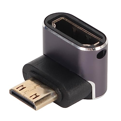 HDMI-Stecker auf HDMI 2.1-Buchse, UHD-Verlängerungsadapter mit Vertikalem, um 270 Grad nach Unten Abgewinkeltem, Niedrigem Profil, LED-Licht, 8K-UHD2.1-Stecker-Unterstützung für von Bewinner