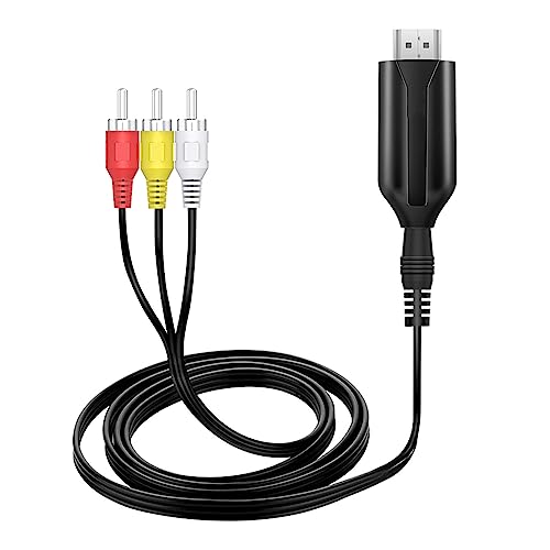 HDMI-zu--Konverter, AV-zu-HDMI-Adapter Unterstützt 4K 30 Hz, -zu-HDMI-Composite-Audio-Video-Konverter für TV-Stick--Projektor von Bewinner