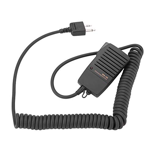 HM-46 Handlautsprecher Mikrofon für IC-V8 V82 V85 IC-T2H T8A 2AT E90 W32A Funkgeräte, Ersatzmikrofon mit Kopfhörerbuchse, Schultermikrofon von Bewinner