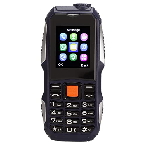 Handy für Senioren, GSM Senior Mobile Phone mit Großer Taste, Hoher Stimme und Einer EIN Tasten LED und Alarm, Langer Standby Akku mit 2800 MAh, Geschenktelefon für ältere Kinder(Blau) von Bewinner