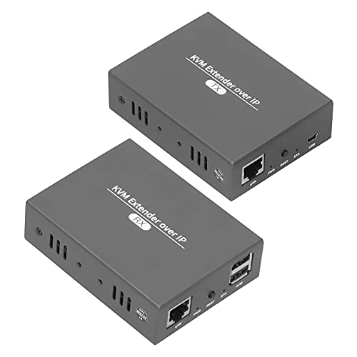 KVM USB Extender, 1080p HD Video über Cat5e/6 Ethernet Kabel 150m, 1920x1080 Automatisch Erkennen USB Port Extender (EU-Stecker) von Bewinner