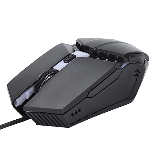 Kabelgebundene Gaming Maus, PC Gaming Maus mit RGB Beleuchtung, USB Kabelgebundene Optische Mechanische Mäuse, Ergonomisches Design, für PC/Notebook/für XP/7/8/10 von Bewinner