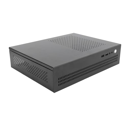 Kleines ITX-Gehäuse mit Premium-Stahl-Unterstützung für SSD, Effiziente Kühlung, 50-mm-CPU-Kühler, Kompaktes PC-Gehäuse mit USB 2.0-Schnittstelle für Gaming von Bewinner