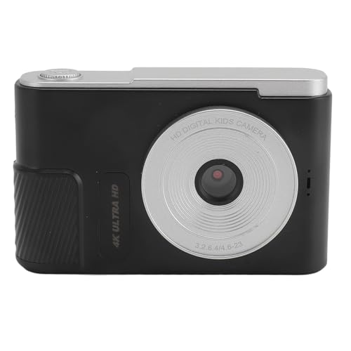 Kompakte Digitalkamera, 48 MP 4K-Digitalkamera mit 2,4-Zoll-HD-Bildschirm, Automatischer Funktion, 16-fachem Digitalzoom für Kinder, Studenten, Vlog (Black) von Bewinner