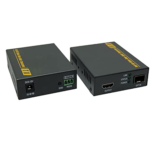 Konverter für Faseroptische Medien, 4K HDMI Multimode LC LWL Konverter Extender Video Audio Media Netzwerk-Transceiver(EU) von Bewinner