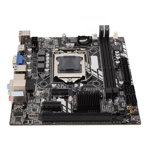 LGA1155 DDR3 Motherboard, Desktop M ATX Motherboard mit 100 MB Netzwerkkartenschnittstelle, Bis zu 16 GB Speicher, VGA, Gaming-Mainboard-Unterstützung I3 I5 I7 von Bewinner