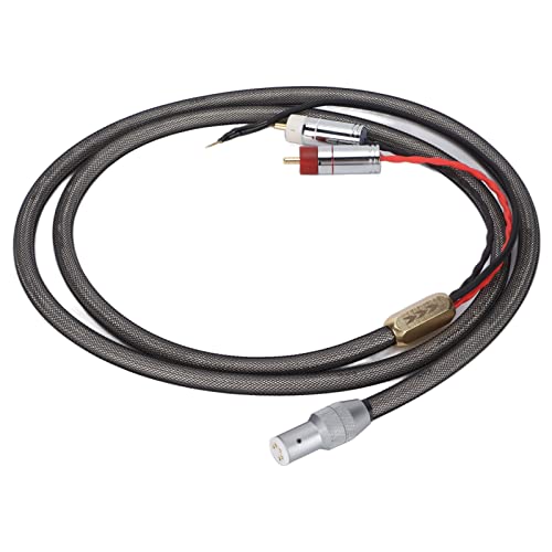 LP-Schallplatten-Tonarmkabel, Cinch auf 5-Pin-XLR-Buchse mit Erdungsdraht, Vergoldeter 5-Pin-XLR-Buchsenstecker, Versilberter Kernleiter für LP-Schallplatten-Phonographen (1M) von Bewinner