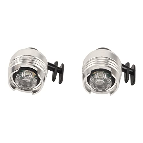 Lichter für 2 Stück, Scheinwerfer-Taschenlampen-Aufsatz für Crocs, Clog-Scheinwerfer-Lichter für Hundespaziergänge, Camping, Nachtrennen (Silber) von Bewinner