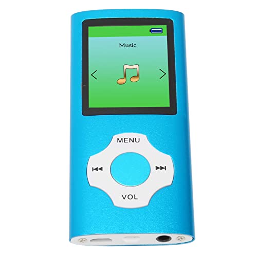 MP3-Player, 1,8-Zoll-LCD-Bildschirm, Musik-Player für Studenten, Tragbarer HiFi-Musik-Player mit UKW-Radio, Rekorder, E-Book-Unterstützung Im TXT-Format, Fotobetrachtung (Himmelblau) von Bewinner