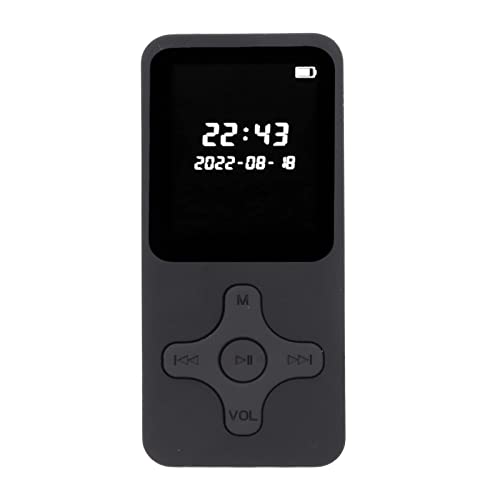 MP3-Player mit Bluetooth 5.0, Tragbarer Digitaler Verlustfreier Musik-MP3-MP4-Player, 1,77-Zoll-Bildschirm, Tragbarer HiFi-Musikplayer mit FM-Radio (Mit 64G-Speicherkarte) von Bewinner