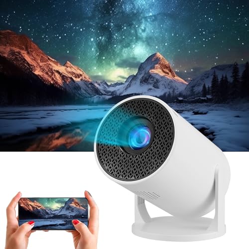 Mini Projektor mit WLAN und Bluetooth, 1080P Unterstützung, 270° Verstellbarer Mini Beamer, Heimkino LED-Filmprojektor für Outdoor, kompatibel mit Mobiltelefonen/HDMI/USB/TV-Sticks/Laptops (Typ-c) von Bewinner