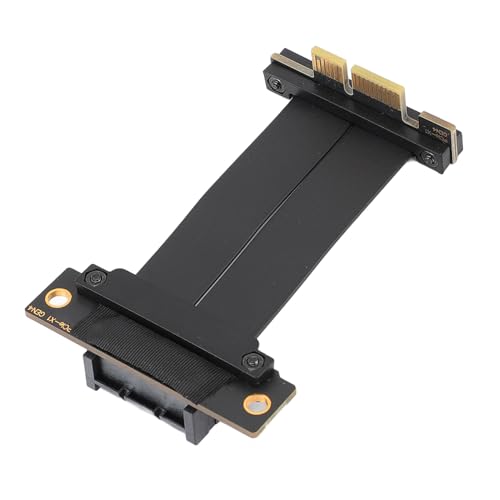 PCI-E 4.0 Riser-Kabel, PCIe 4.0 X1 16Gbit / S Hochgeschwindigkeit Flexibler Extender-Kartenverlängerungsanschluss 90-Grad-Adapter, GPU-Riser-Kabel für die WLAN-Kartenschallkarte von Bewinner