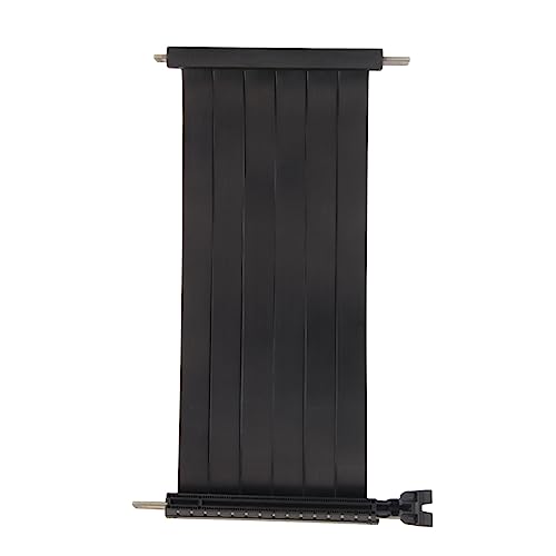 PCIE 3.0 X16-Verlängerungskabel, Flexibles Hochgeschwindigkeits-Extender-Riser-Kabel mit 180-Grad-EMI-abgeschirmten Steckplätzen, Kompatibel mit PCIE 2.0 und PCIE 1.0 (Schwarz) von Bewinner