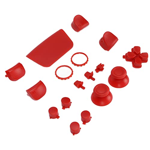 PS5-Ersatztasten L2 R2 Komplettset – Personalisiertes Tasten-Reparaturset für Gamepad-Griff-Zubehör (Rot) von Bewinner