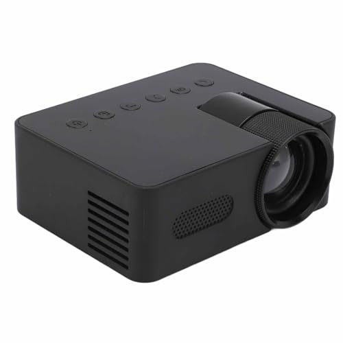 Projektor, HD 1080P Augenschutz-Heimkino-Videoprojektor mit Umfangreichen Schnittstellen, 4Ω 2W-Lautsprecher, Tragbar für Drinnen und Draußen, Stromversorgung mit 5V2A Mobile von Bewinner