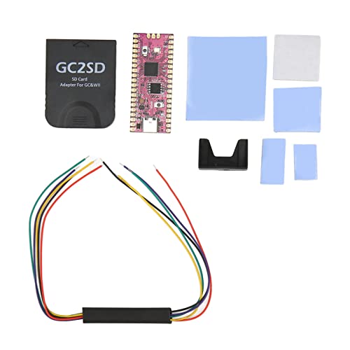 RPi Pico Mikrocontroller-Board, Dual--ARM-Cortex-M0+-Prozessor, Kompatibel mit, für Wii, Komplettes Kit mit QSPI-Flash-Speicher, Schnittstelle, Benutzerdefinierte (Black) von Bewinner