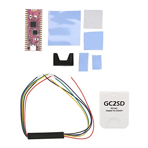 RPi Pico Mikrocontroller-Board, Dual-Core-ARM-Cortex-M0+-Prozessor, Kompatibel mit, für Wii, Komplettes Kit mit QSPI-Flash-Speicher, Schnittstelle, Benutzerdefinierte (White #12) von Bewinner