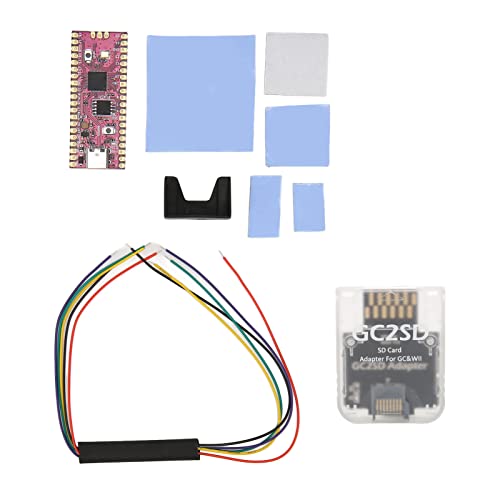 RPi Pico Mikrocontroller-Board, Dual-Core-ARM-Cortex-M0+-Prozessor, Kompatibel mit, für Wii, Komplettes Kit mit QSPI-Flash-Speicher, Schnittstelle, Benutzerdefinierte (White #13) von Bewinner