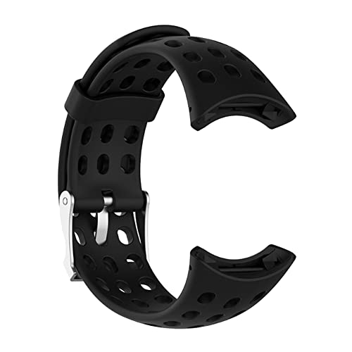 Silikon-Gummi-Armband für M1 M2 M4 M5, Langlebiges, Komfortables Smartwatch-Armband (Schwarz) von Bewinner