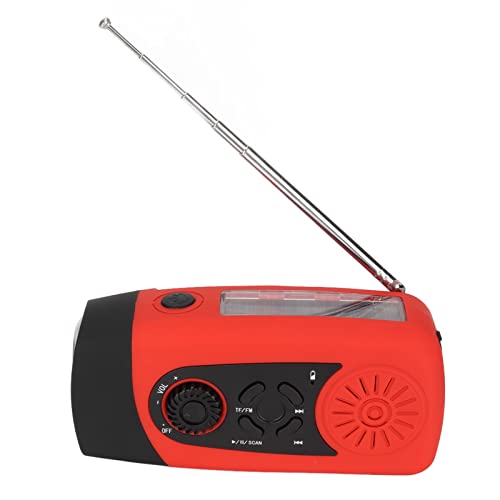 Solar Crank Notio -Radio mit 3000mAh, NOAA -Warnungen, IP68 Water Proof Survival Radio mit SOS Taschenlampe, USB -C -Aufladung für Campingstürme (Europäisches Modell) von Bewinner
