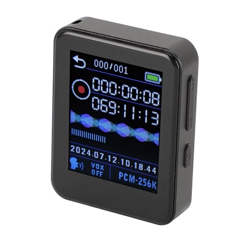 Sprachaktivierter Recorder mit Noise Reduktion Automatisch, HD Voice Recorder MP3 -Player für Vorlesungen, 40 -stündige Kontinuierliche (32GB) von Bewinner