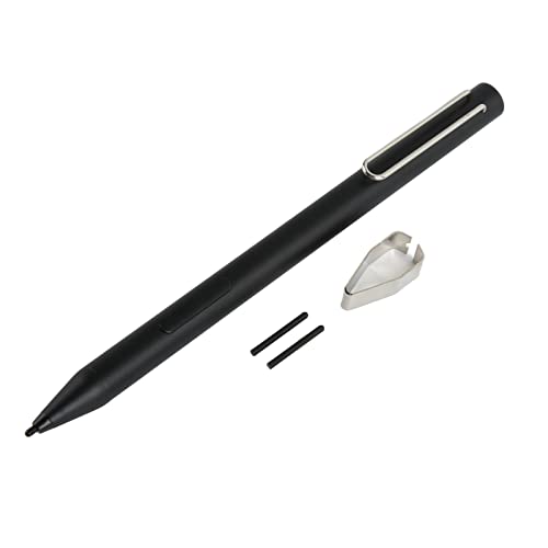 Stylus Stifte für Pro, Digital Pen 4096 Druckempfindlichkeit, Universal Stylus mit 2 Spitzen für Pro 6, 5, 4, 3 Go Book Laptop Studio Schreiben, Zeichnen (Schwarz) von Bewinner