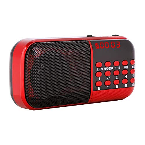 Tragbare -FM-Radio/TF-Karte Musik-Lautsprecher-Radio-Unterstützung 2 TF-Karten Hi-Fi-Sound, 87,5-108 MHz FM Digital FM-Rauschunterdrückung Klangfunktion mit LED-Bildschirm, von Bewinner