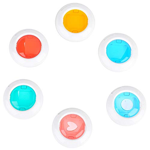 Tragbares Filterset, Bewinner 4/6-Farben-Blitzlichtset für Sofortbildkamera-Blitzlichtset, 7S / 8/8 + / 9-Farbfilter (6 Stück) Objektivobjektive von Bewinner