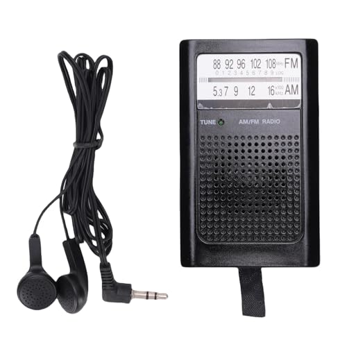 Tragbares Radio AM FM, Mini -Radioempfänger mit Ohrhörern und Lautsprechern, Pocket Radios Tragbarer AM FM Kleine Persönliche Funkgeräte für das Gymnasten Camping für Walk Tragbares Radio AM FM, Mini -Radioempfänger mit Ohrhörern und Lautsprechern, Pocket Radios Tragbarer AM FM Kleine Persönliche Funkgeräte für das Gymnasten Camping für Walk von Bewinner