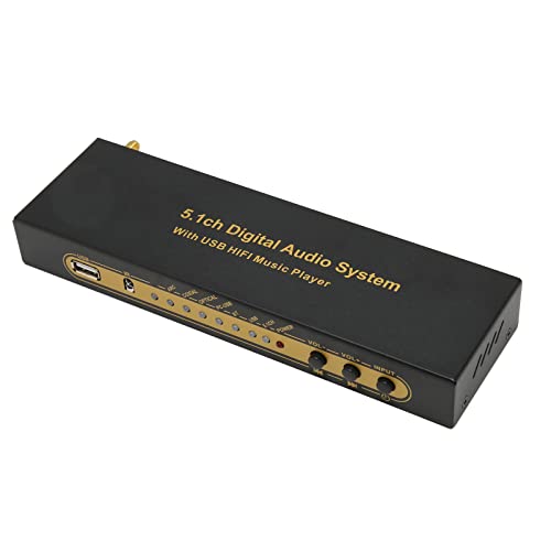 UD851B HDMI 5.1CH Sound Decoder, 5.1 Surround Sound Decoder Separator Converter, 6 Kanäle, Unterstützt HDMI, Optisch, Koaxial, PC USB, und USB-Flash-Laufwerk von Bewinner