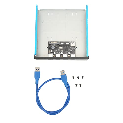 Bewinner USB 3.0 Front Panel 4 Port Hub, 5 Gbit/s USB Hub mit Metall Front Panel mit USB 3.0 Kabel, Unterstützt BC1.2 Fast Charging, 148 Mm X 42 Mm für PC, Motherboard Bewinner USB 3.0 Front Panel 4 Port Hub, 5 Gbit/s USB Hub mit Metall Front Panel mit USB 3.0 Kabel, Unterstützt BC1.2 Fast Charging, 148 Mm X 42 Mm für PC, Motherboard von Bewinner